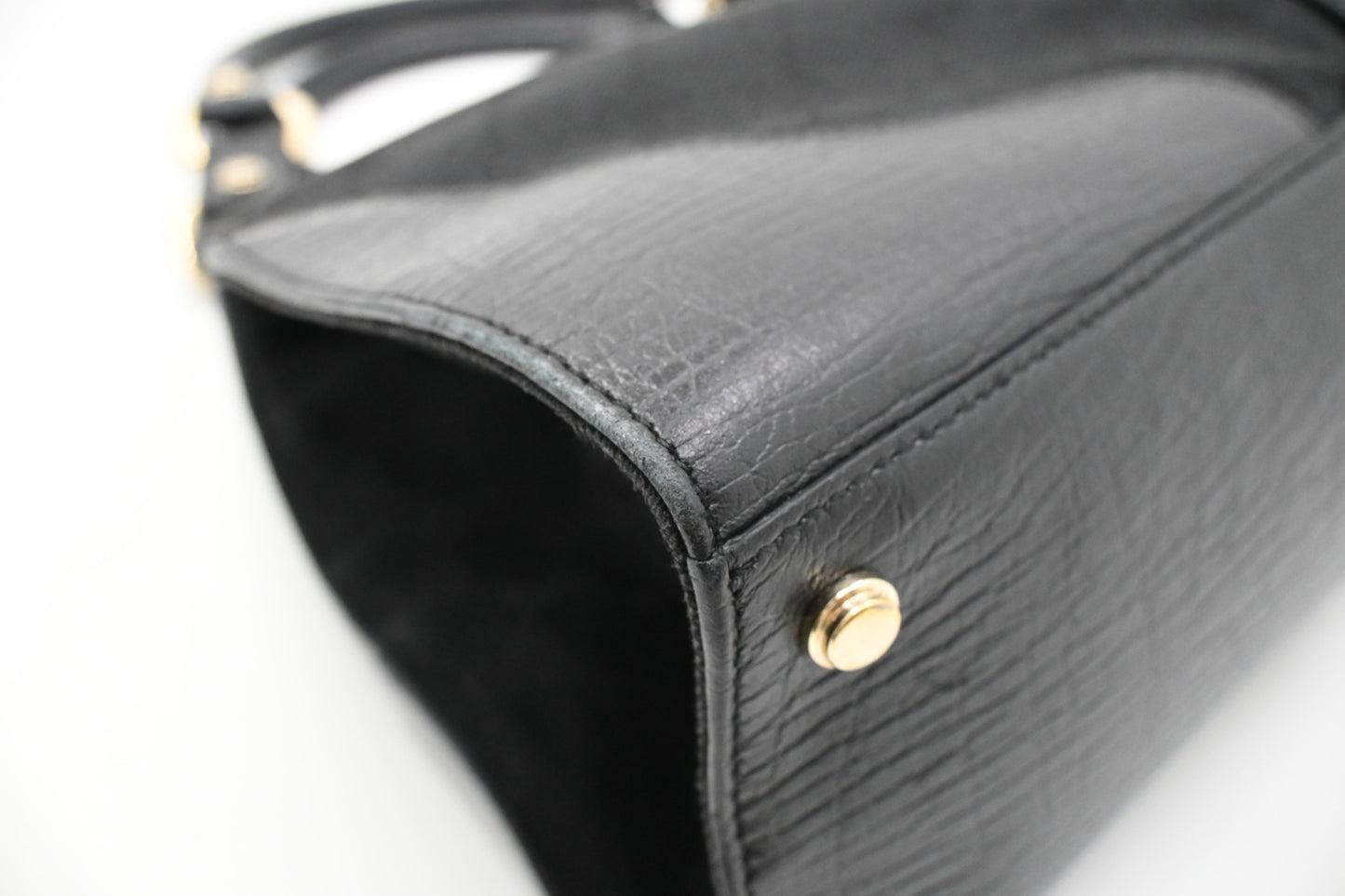 Gucci Junco Shoulder Bag in Black GG Canvas