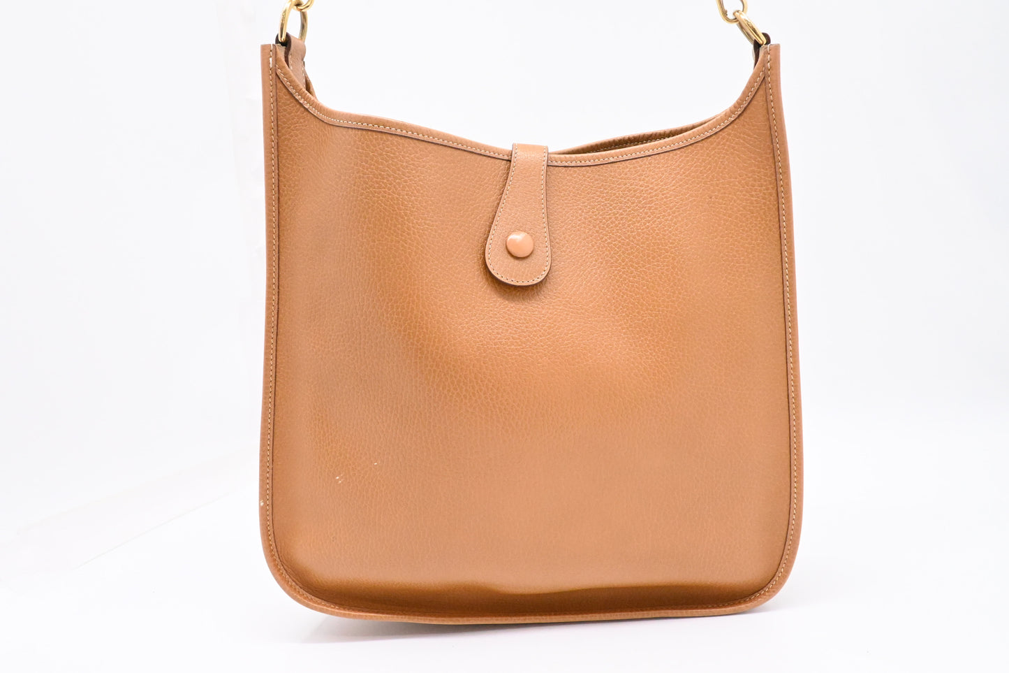 Hermes Evelyne GM in Brown Leather