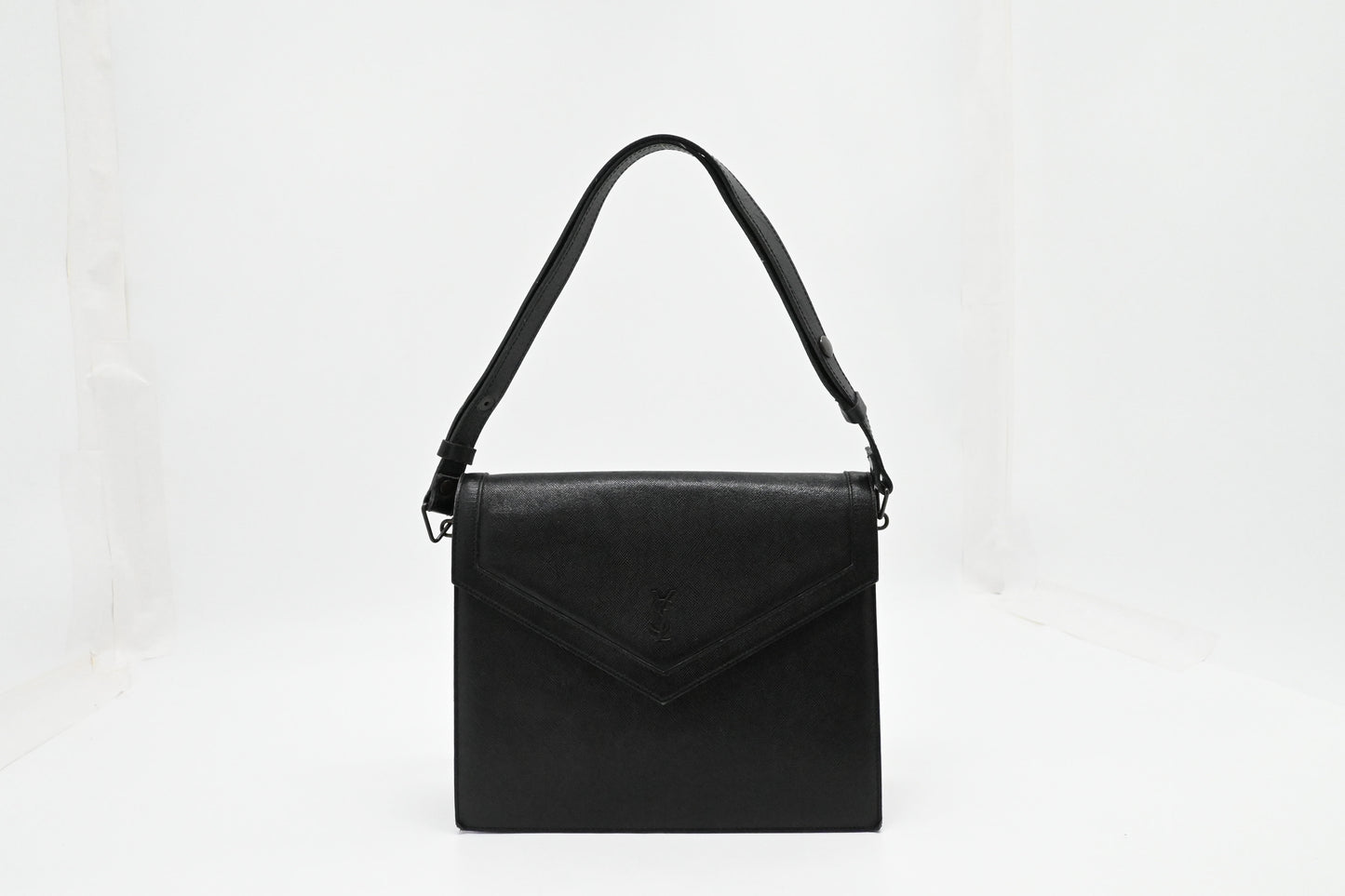 YSL Saint Laurent Shoulder Bag in Black Leather