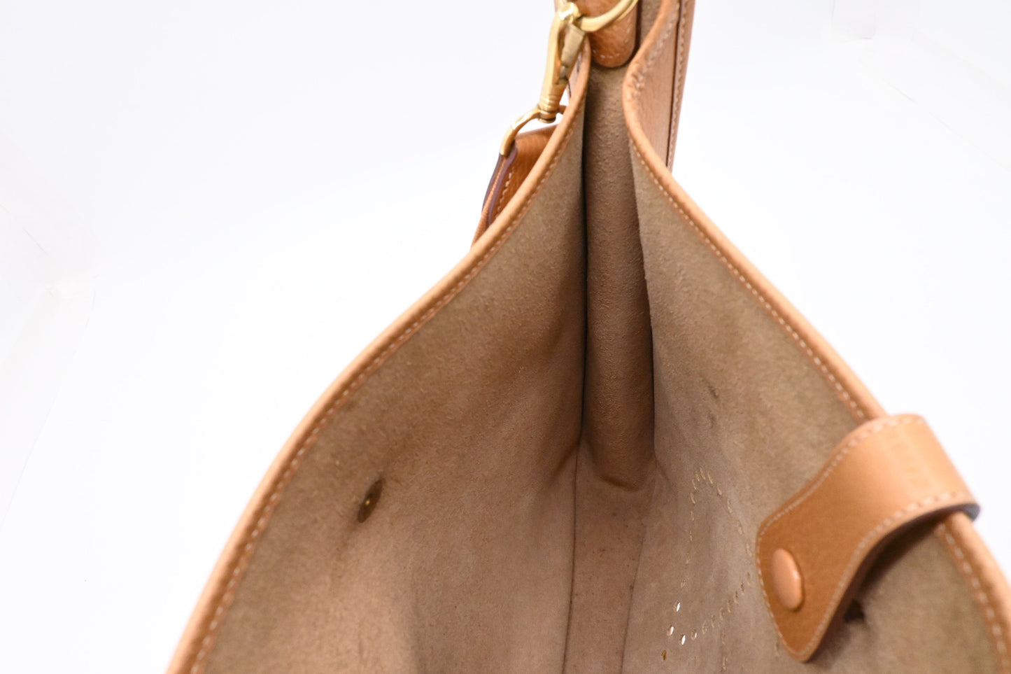 Hermes Evelyne GM in Brown Leather