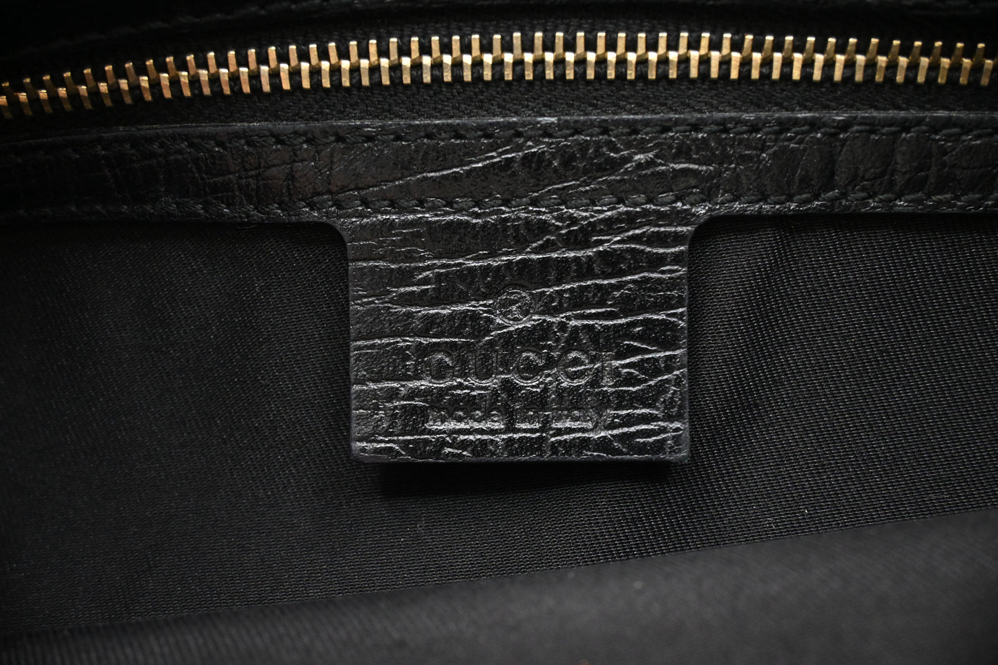 Gucci Junco Shoulder Bag in Black GG Canvas