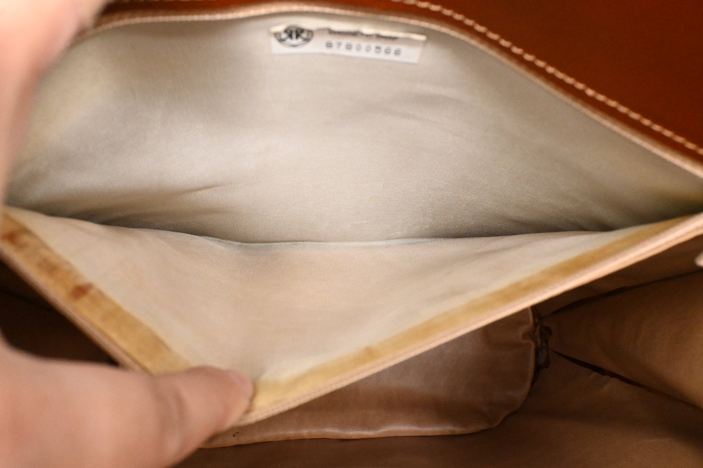Bally Chain Shoulder Bag in Brown Leather