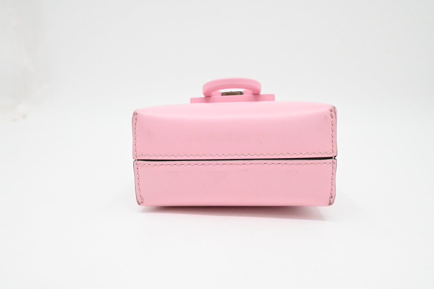 Ferragamo Mini Trifolio Handbag in Pink Leather