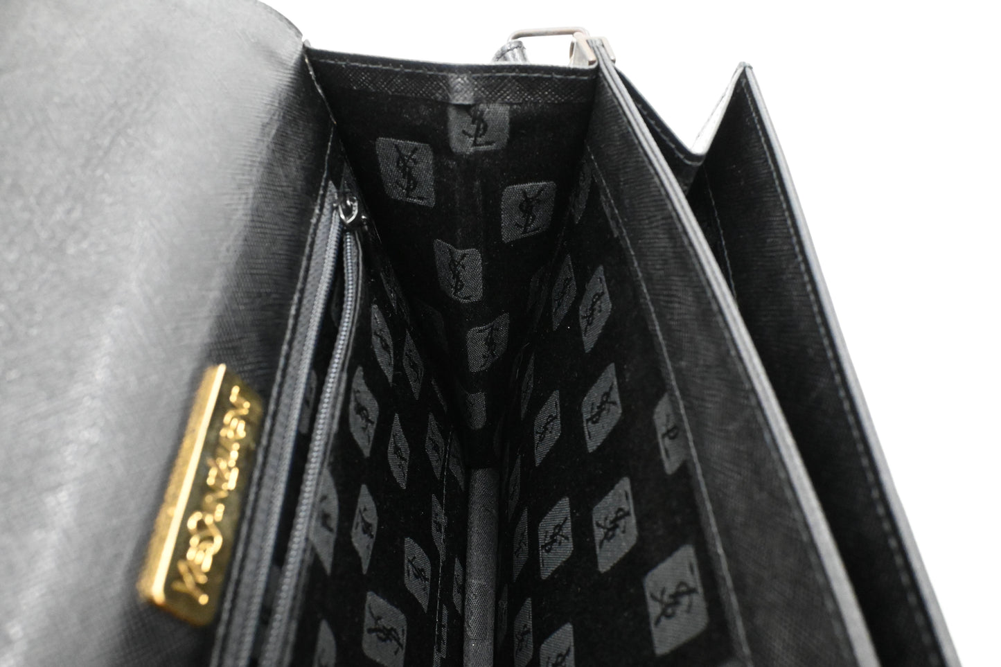 YSL Saint Laurent Shoulder Bag in Black Leather