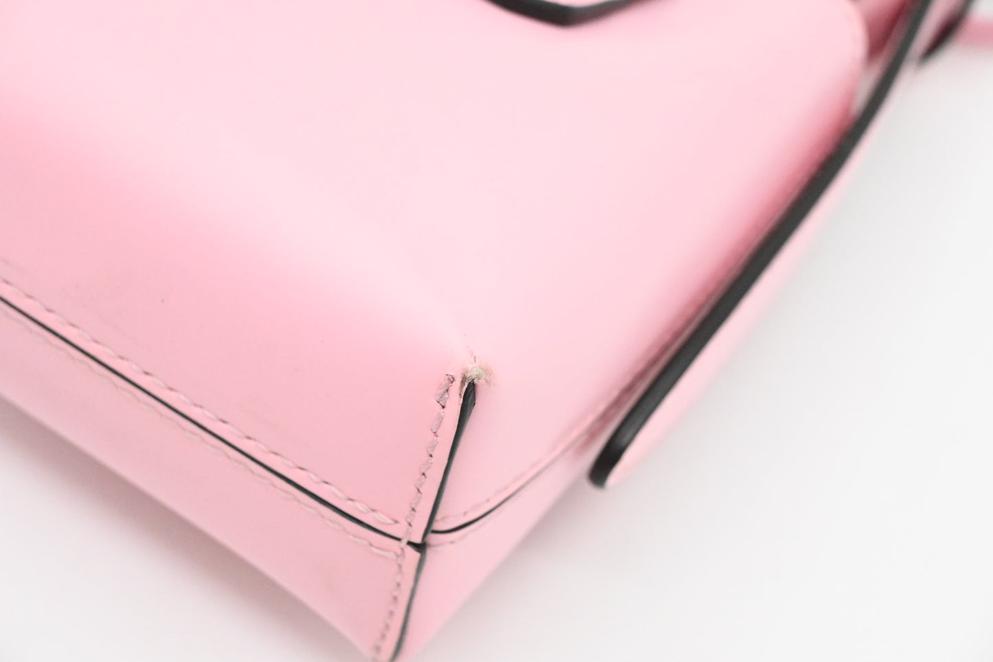 Ferragamo Mini Trifolio Handbag in Pink Leather