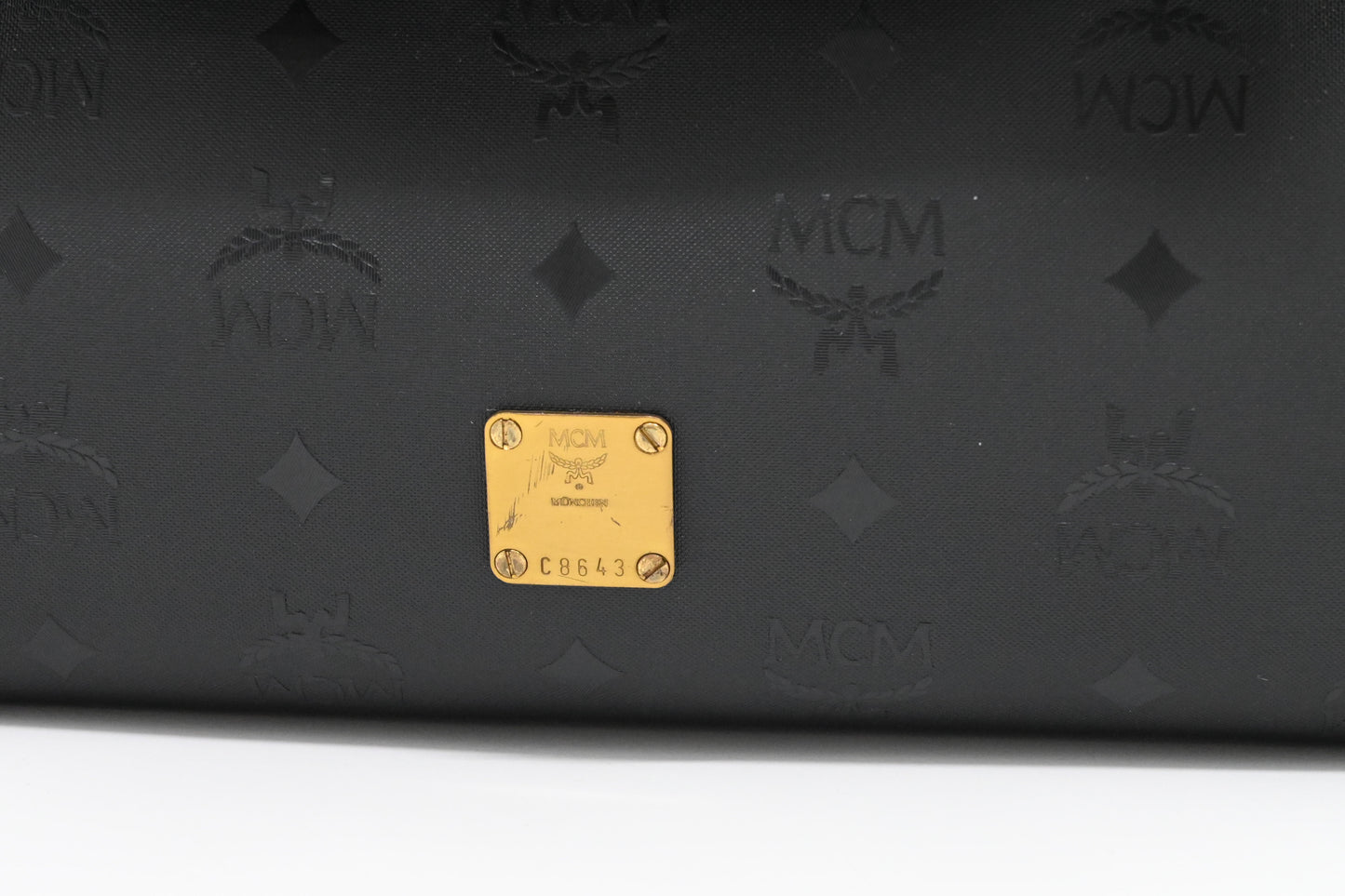 MCM Medium Kelly in Black Coated Canvas