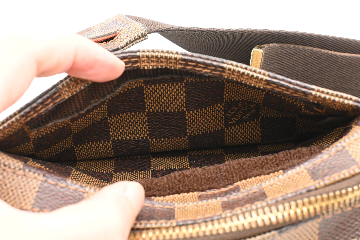 Louis Vuitton Geronimo in Damier Ebene Canvas
