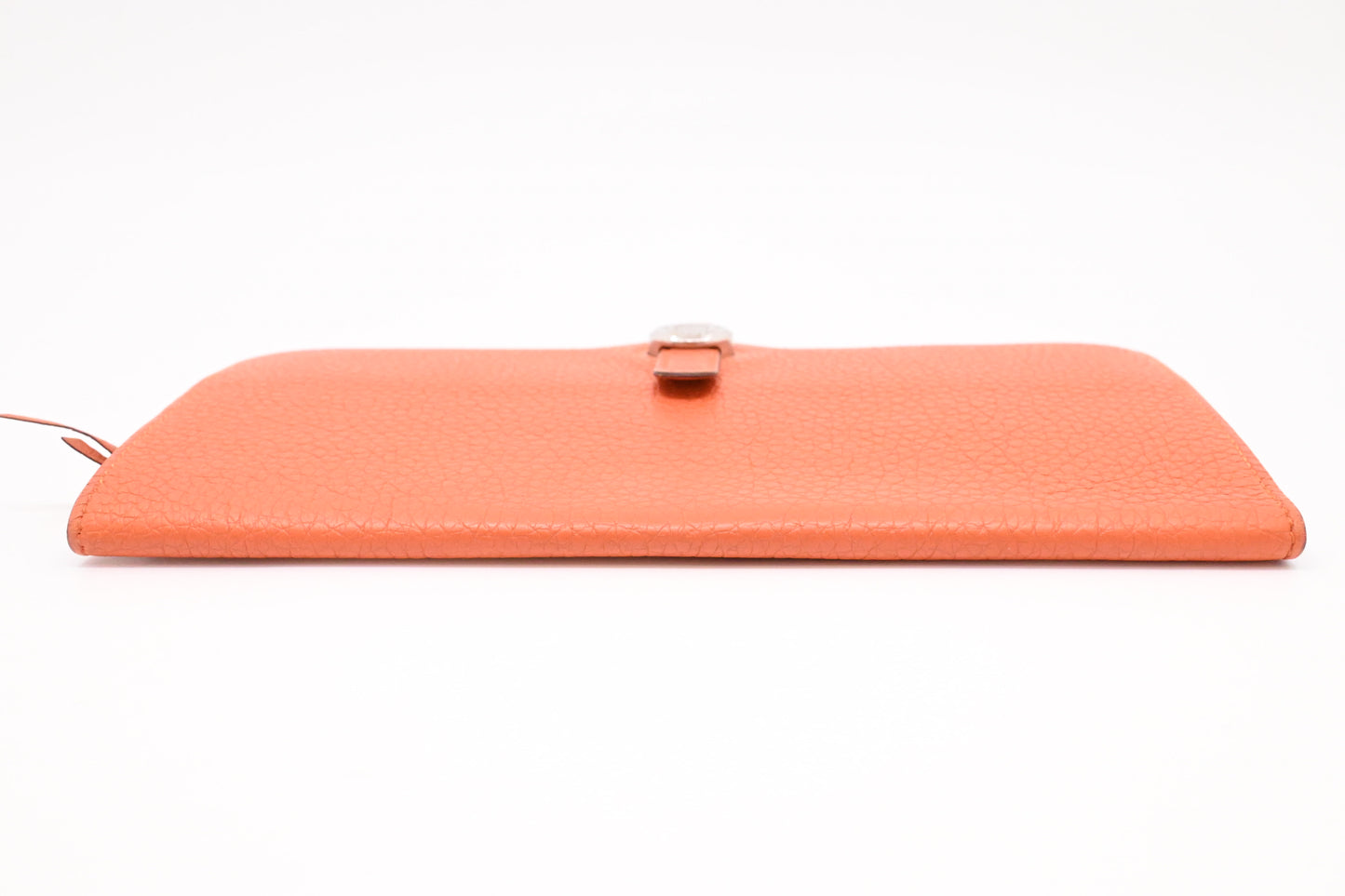 Hermes Dogon Wallet in Orange Leather
