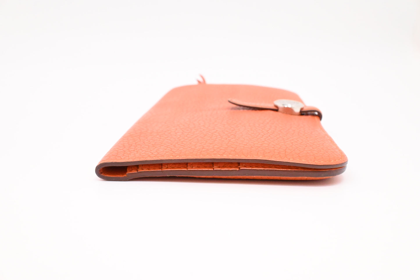 Hermes Dogon Wallet in Orange Leather