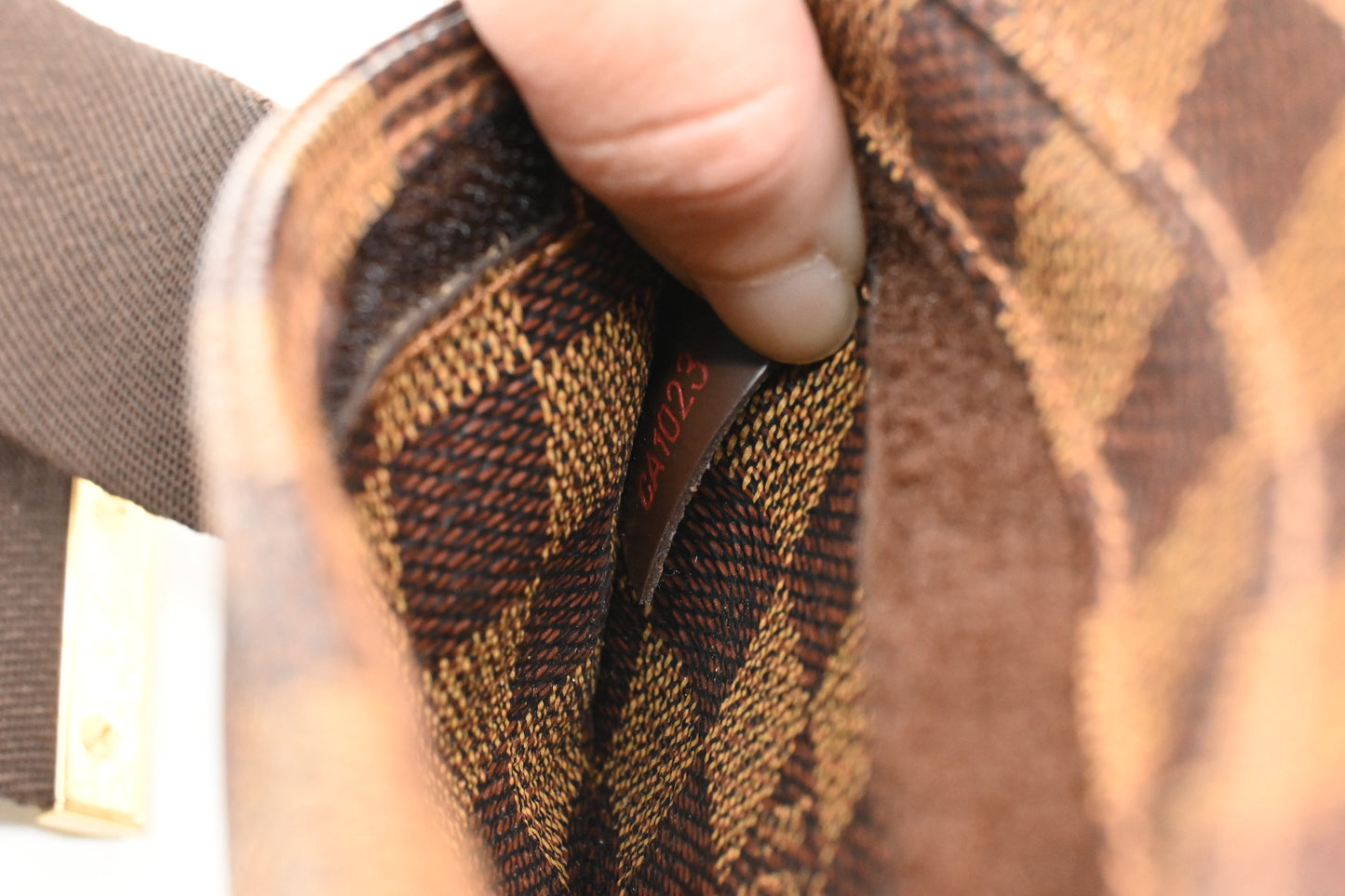 Louis Vuitton Geronimo in Damier Ebene Canvas
