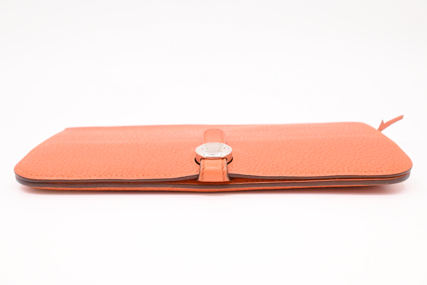 Hermes Dogon Wallet in Orange Leather