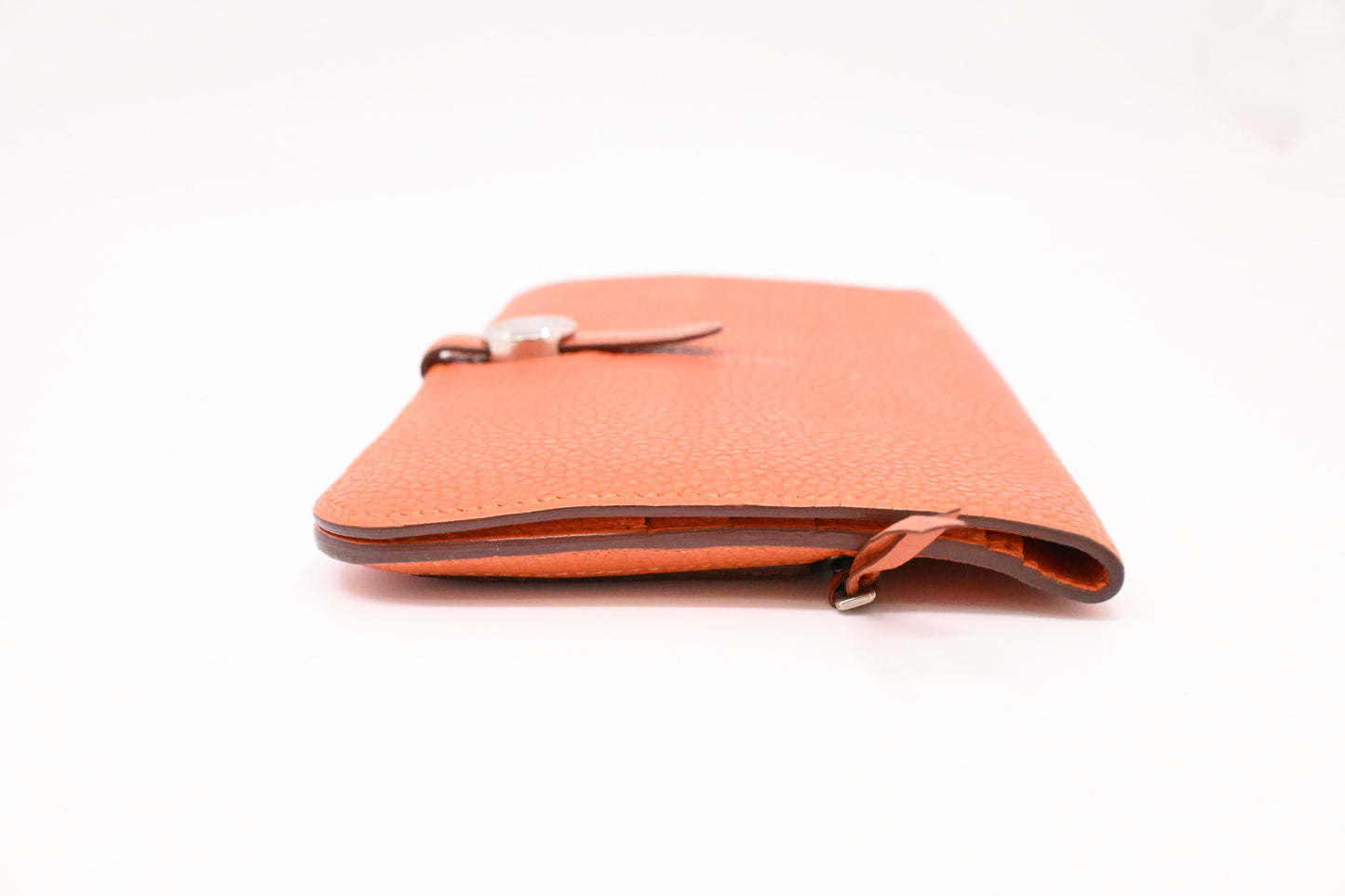 Hermes Dogon Wallet in Orange Leather