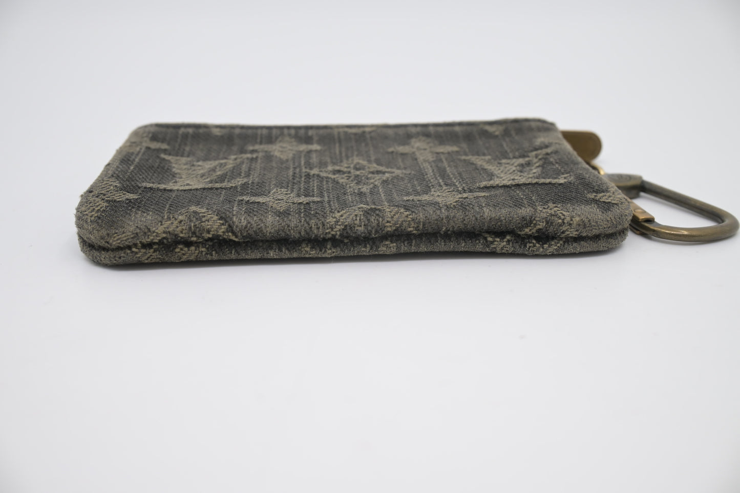 Louis Vuitton Pochette Cles in Black Monogram Denim