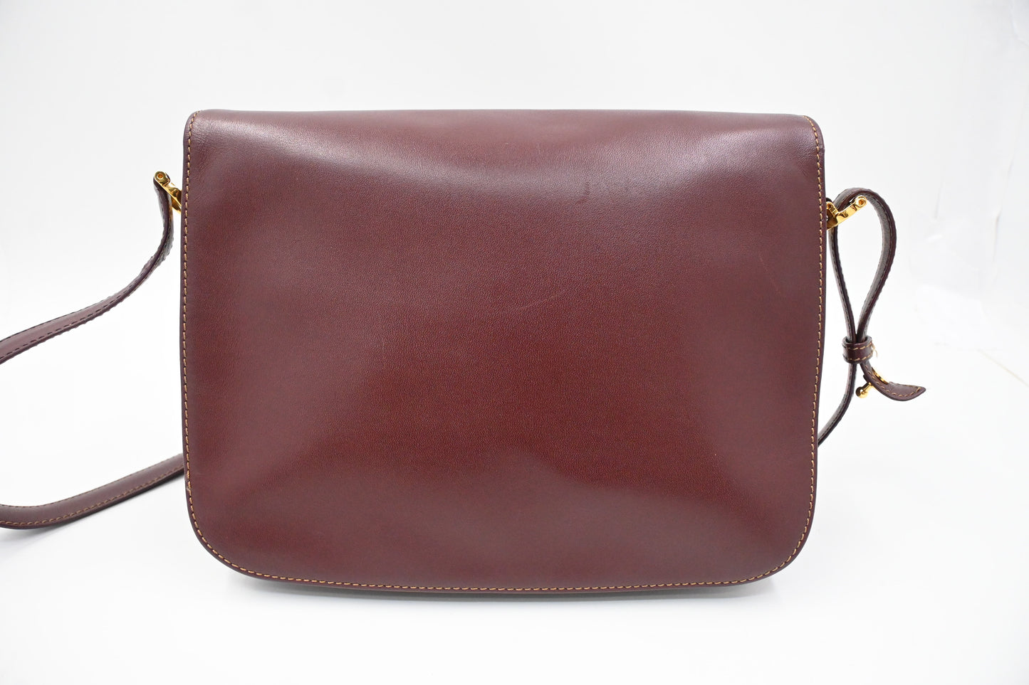 Cartier Crossbody Bag in Burgundy Leather