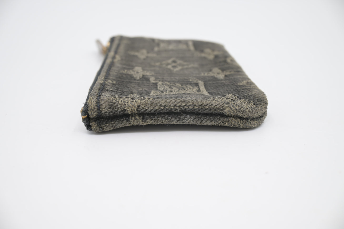 Louis Vuitton Pochette Cles in Black Monogram Denim
