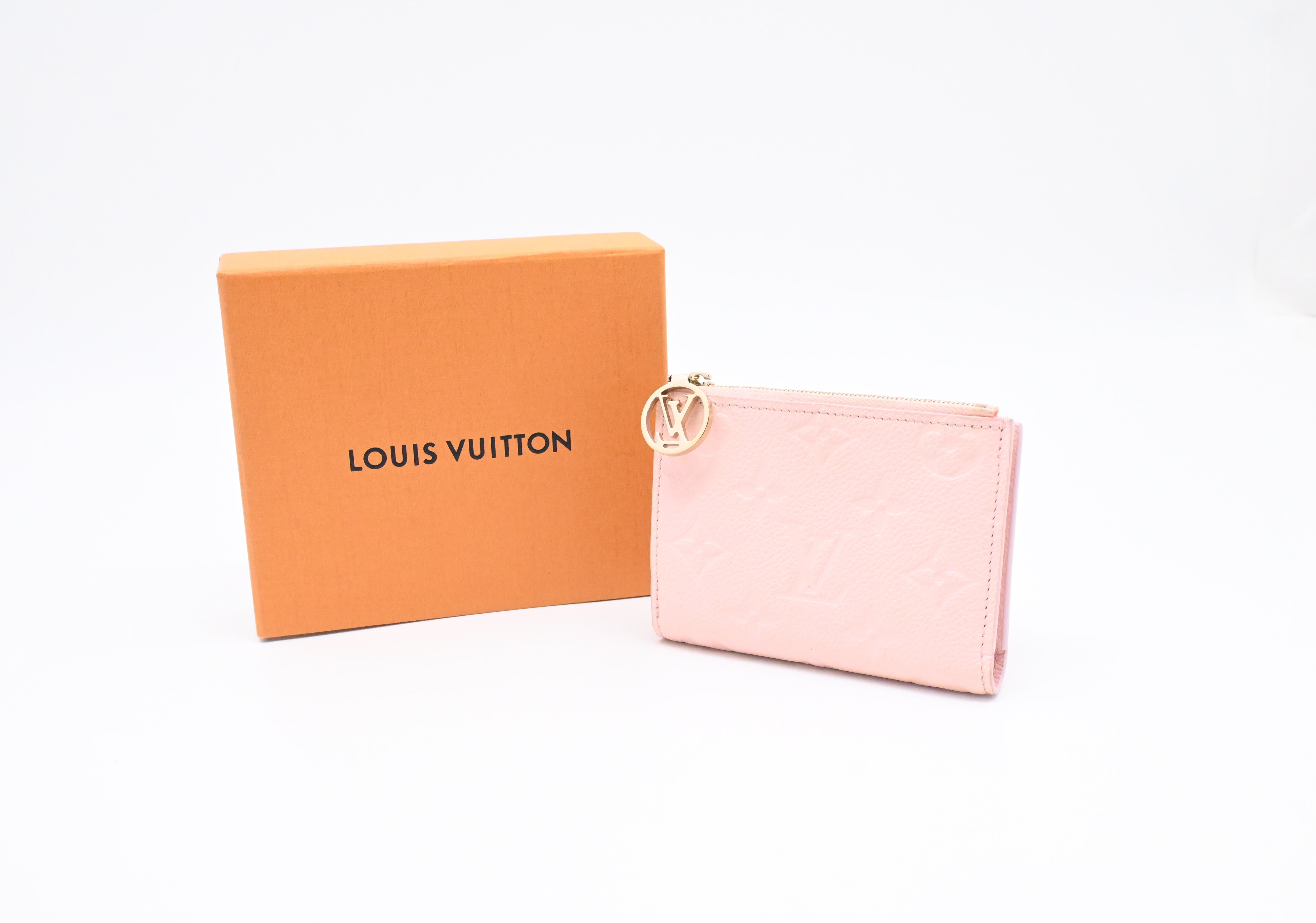 Louis Vuitton Lisa Wallet in Light Pink Empreinte Leather