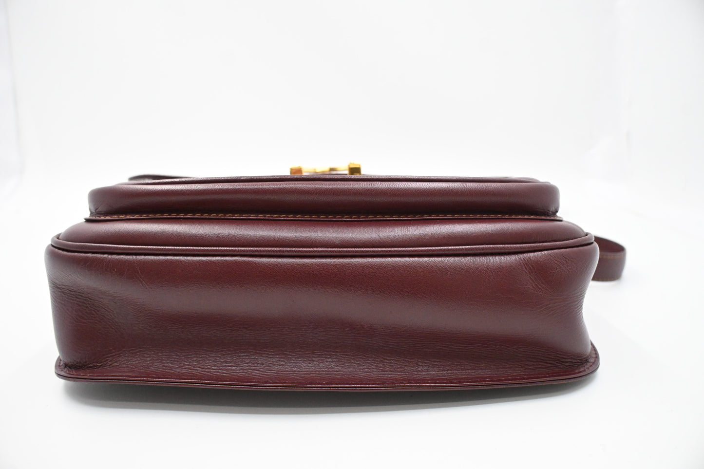 Cartier Crossbody Bag in Burgundy Leather