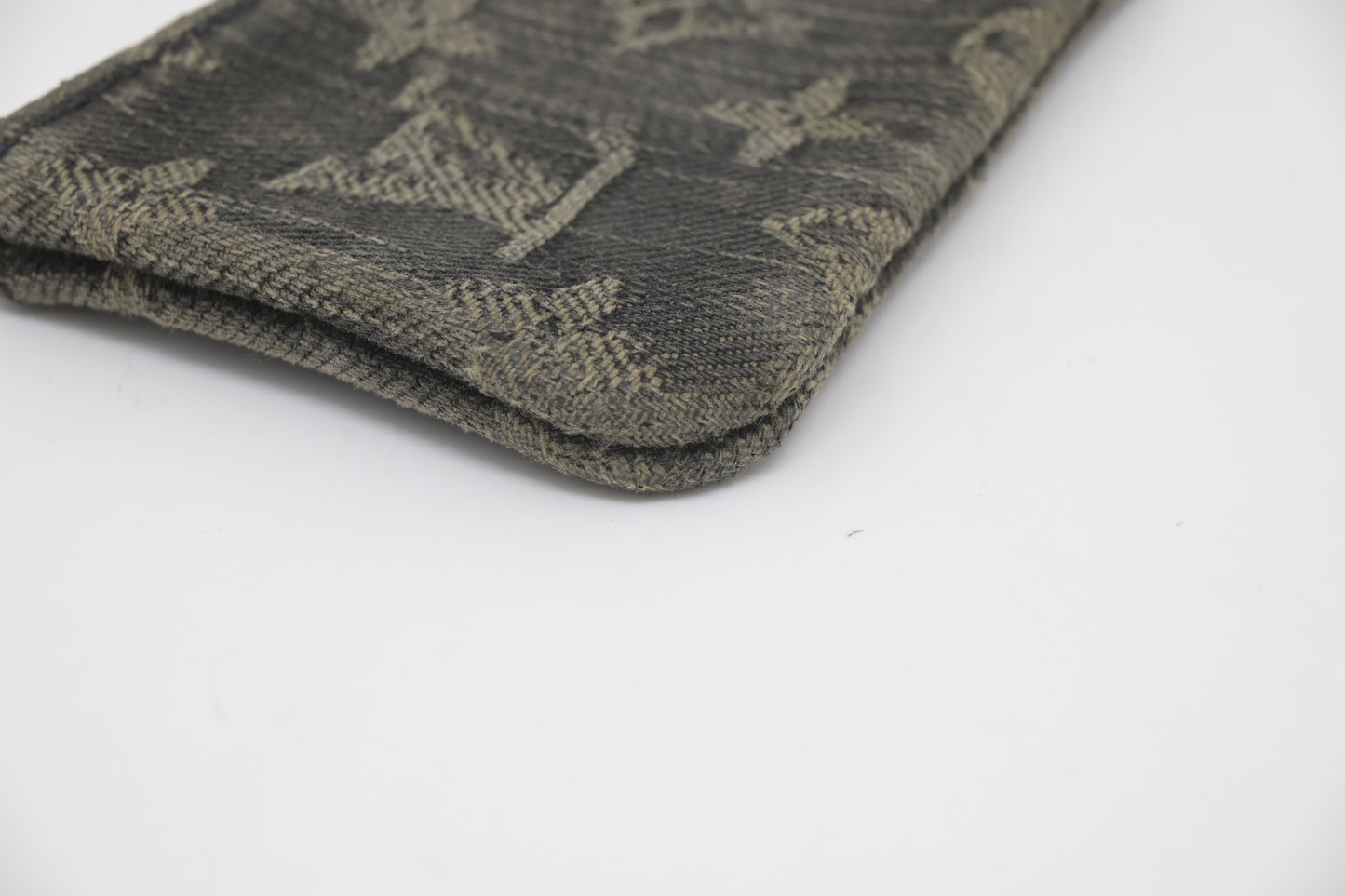 Louis Vuitton Pochette Cles in Black Monogram Denim