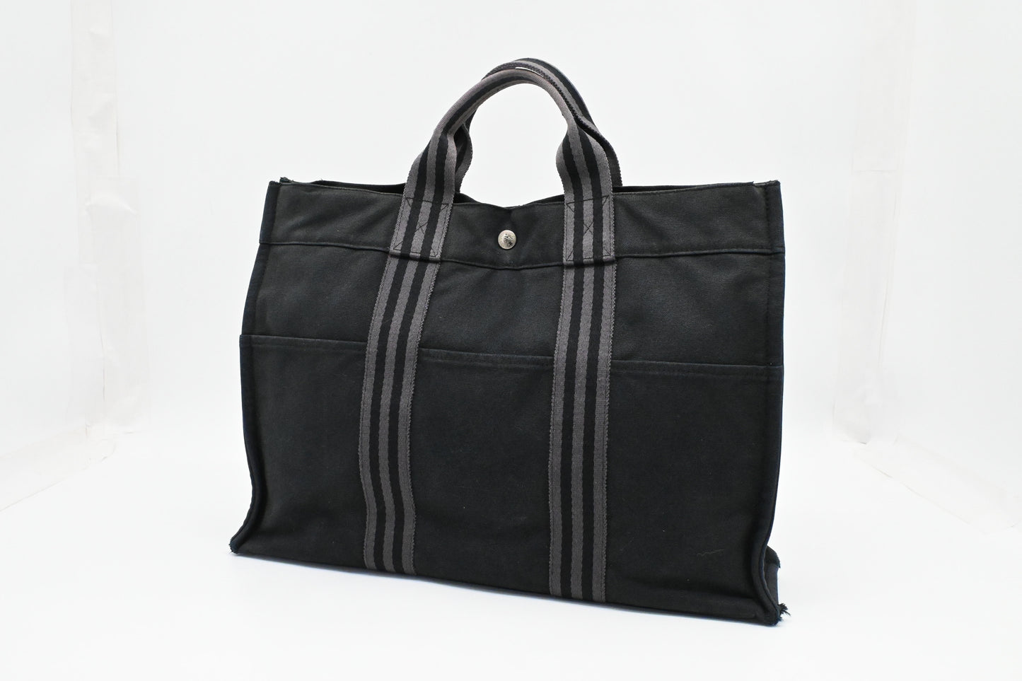 Hermes Fourre Tout MM in Black Canvas