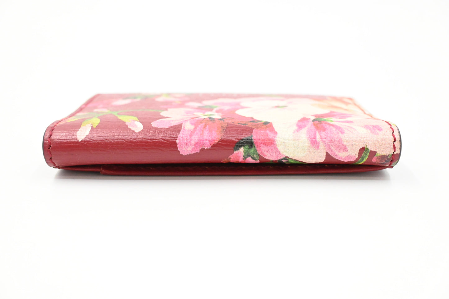 Gucci Card Case in Red Blooms Leather