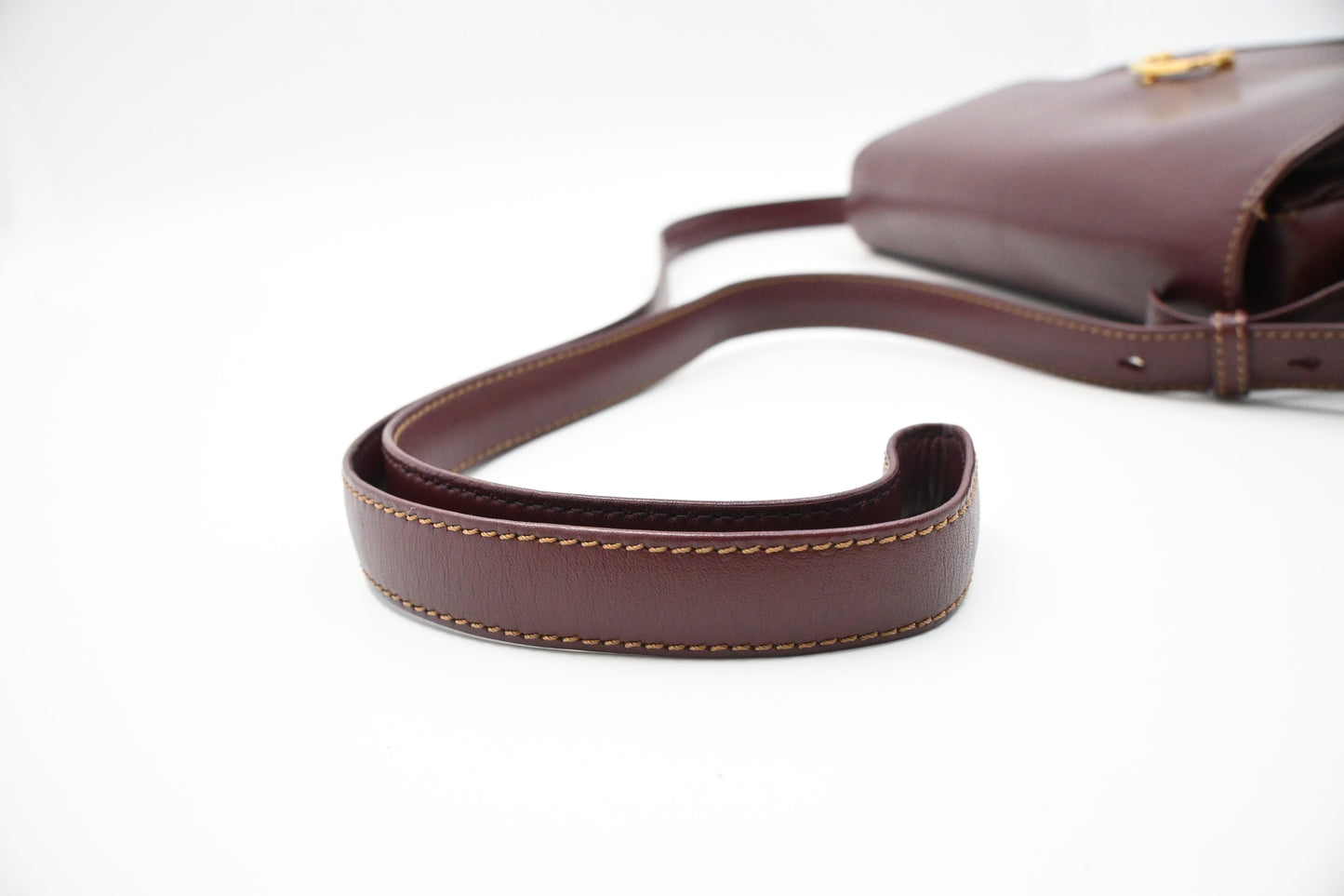 Cartier Crossbody Bag in Burgundy Leather