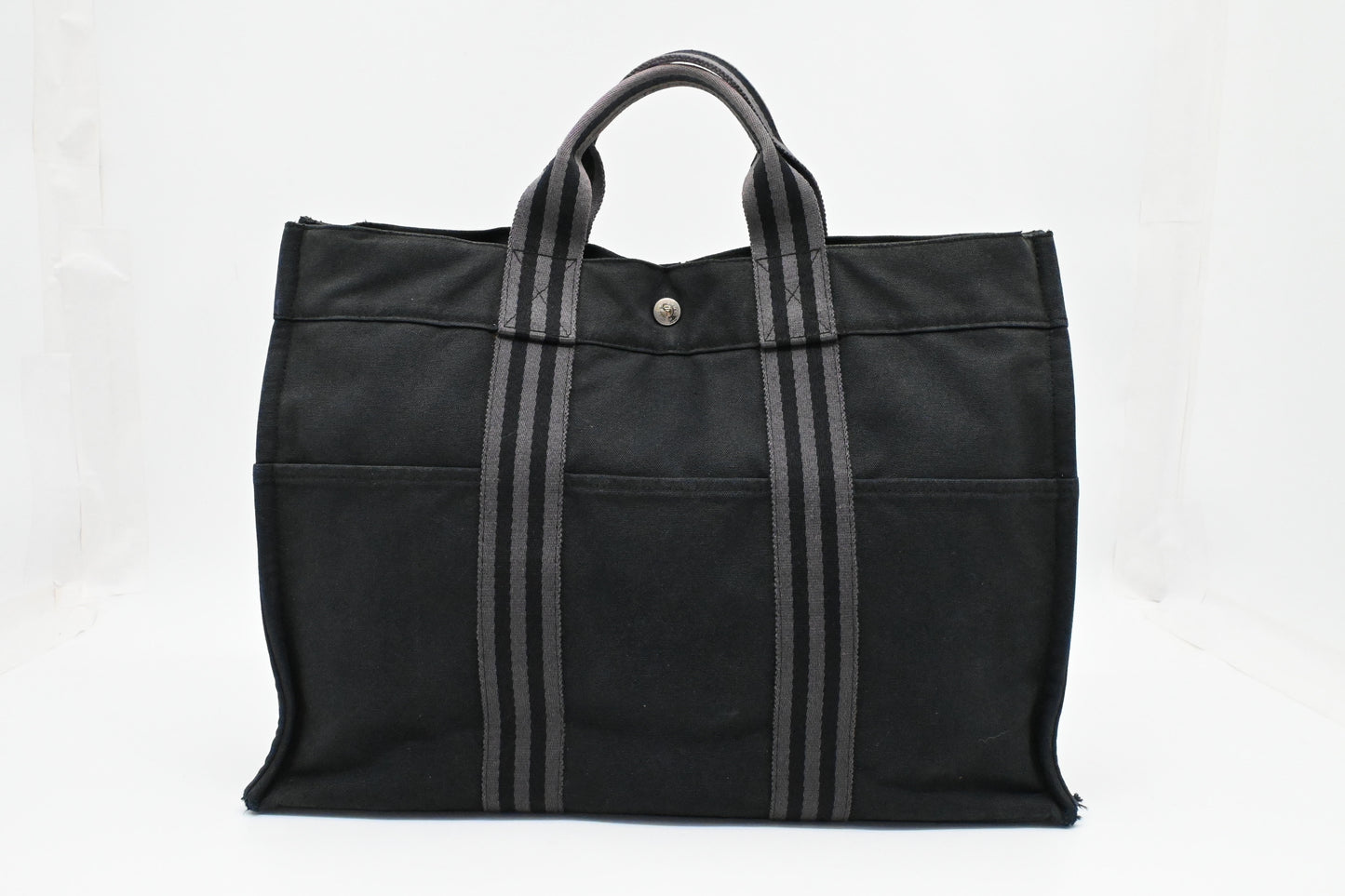Hermes Fourre Tout MM in Black Canvas