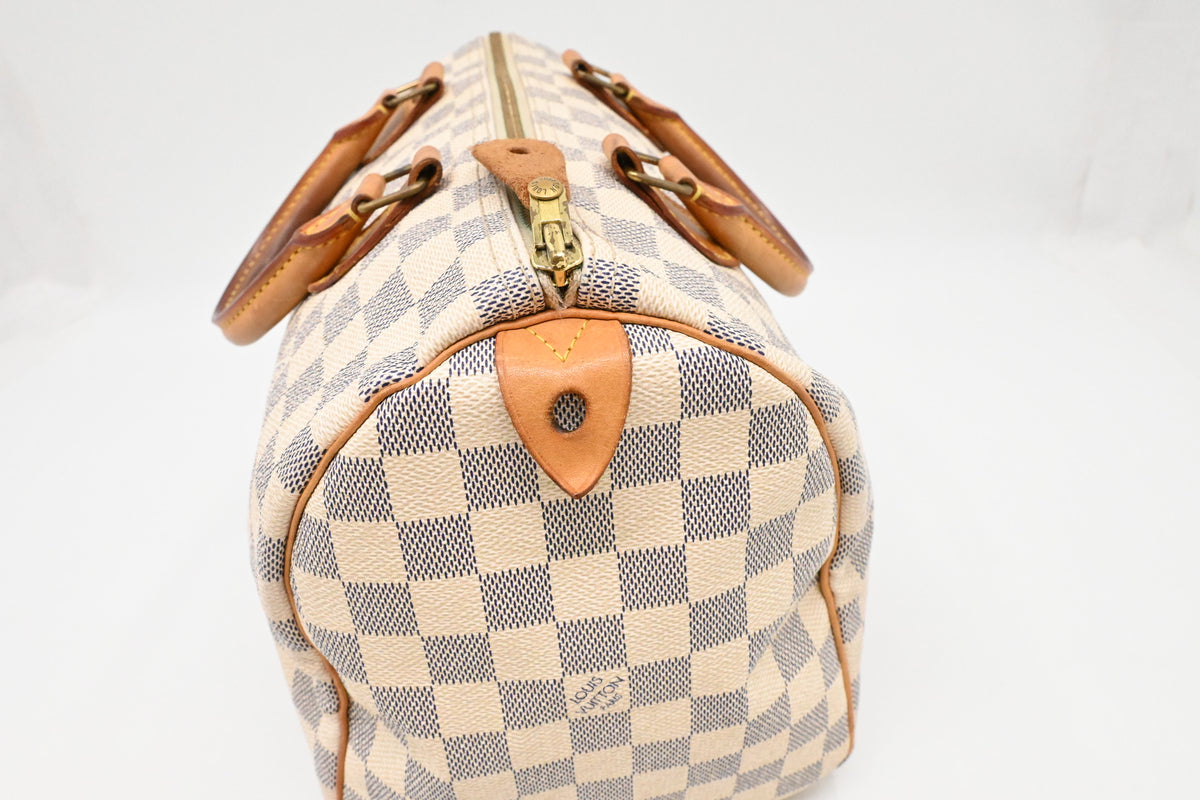 Louis Vuitton Speedy 30 in Damier Azure Canvas