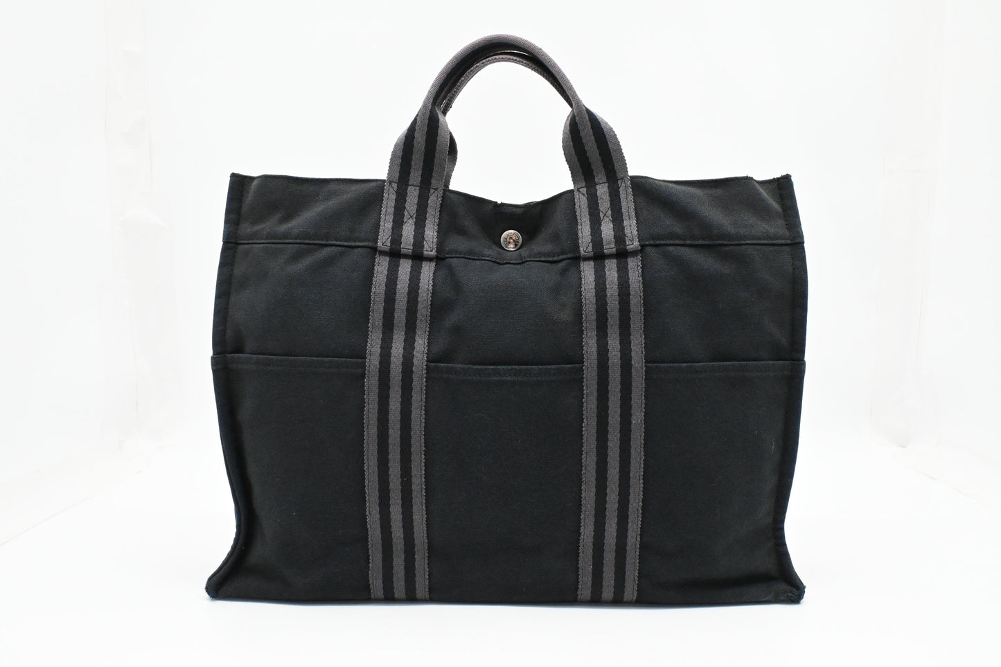 Hermes Fourre Tout MM in Black Canvas