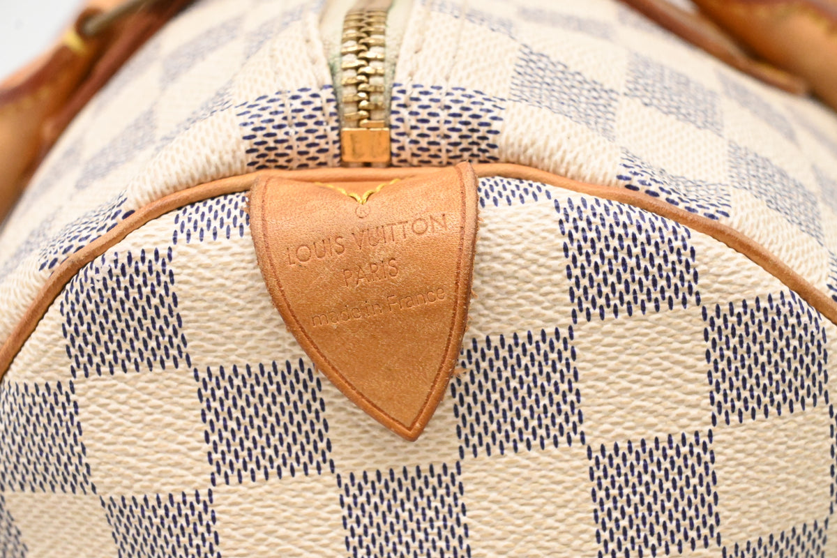 Louis Vuitton Speedy 30 in Damier Azure Canvas