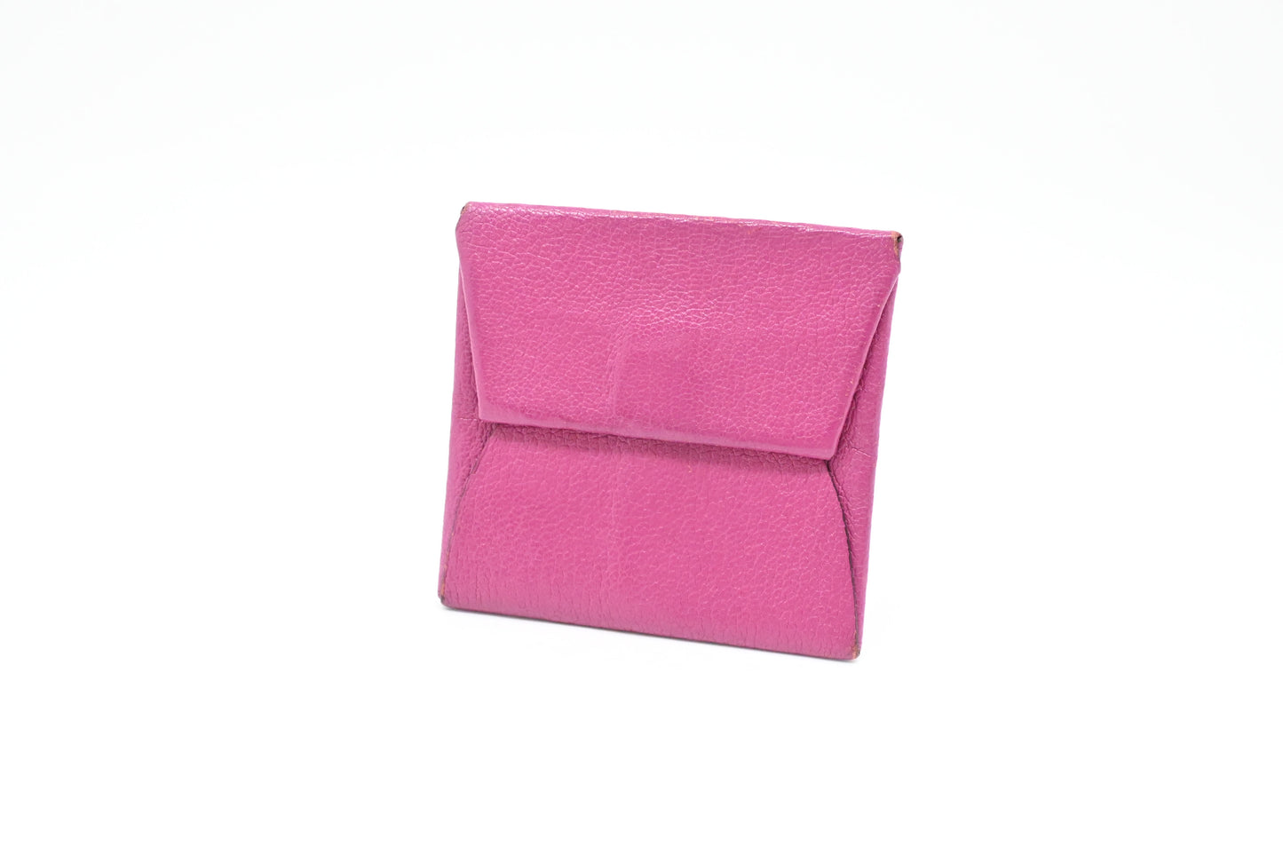 Hermes Bastia Coin Case in Fuchsia Epsom Leather