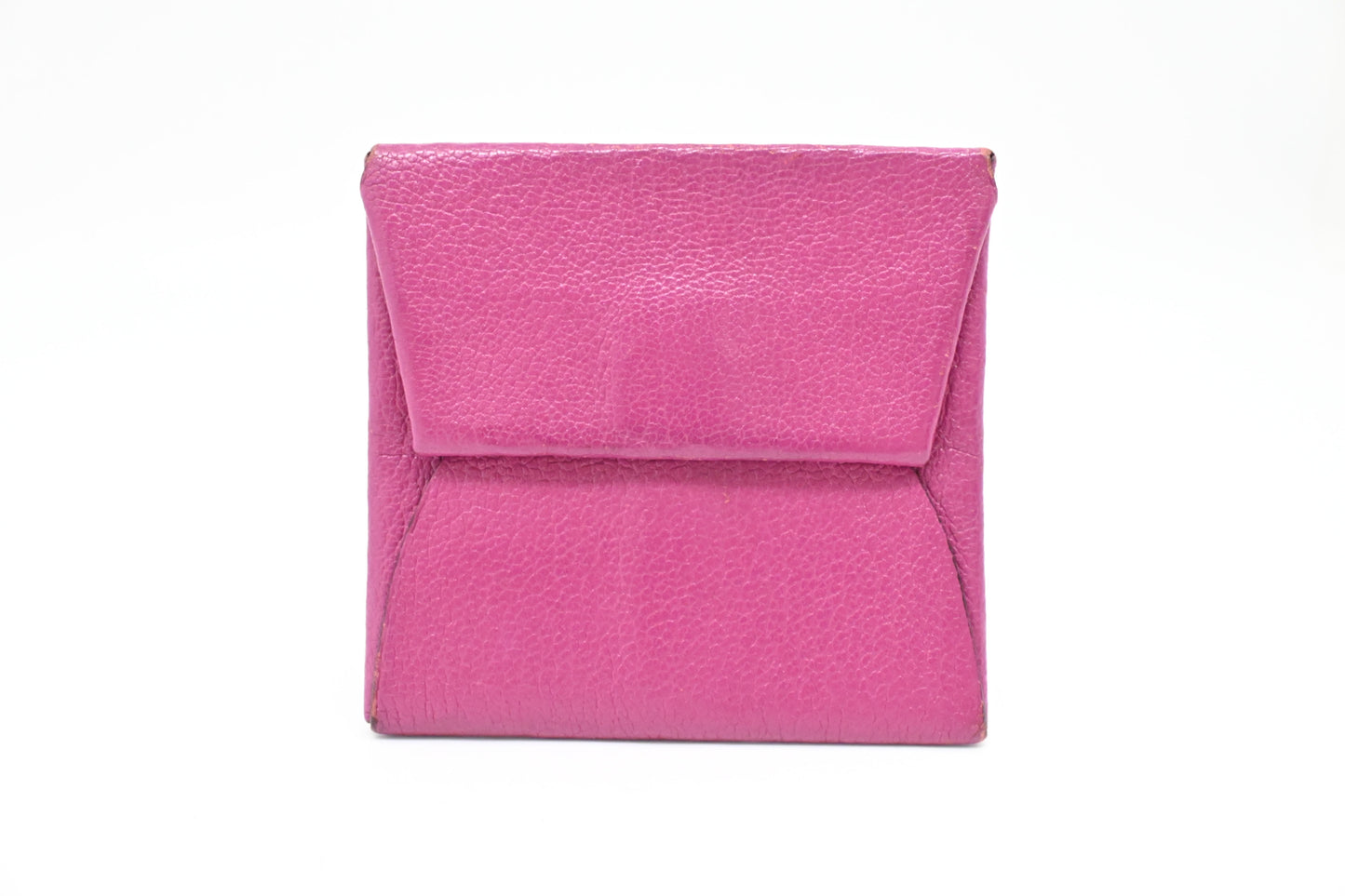 Hermes Bastia Coin Case in Fuchsia Epsom Leather