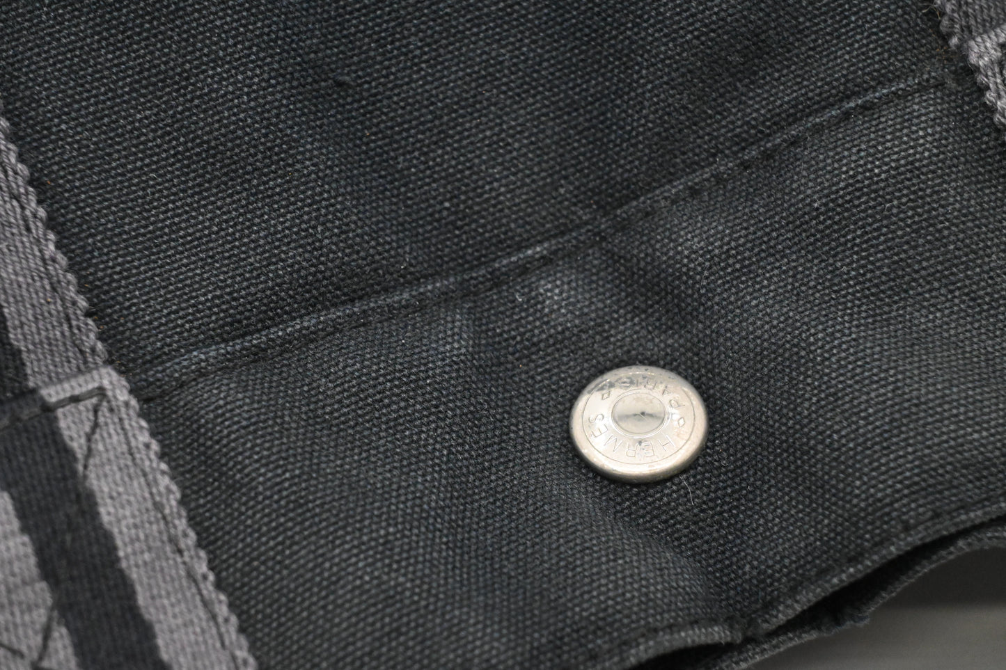 Hermes Fourre Tout MM in Black Canvas
