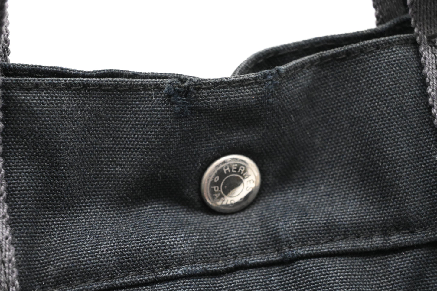 Hermes Fourre Tout MM in Black Canvas