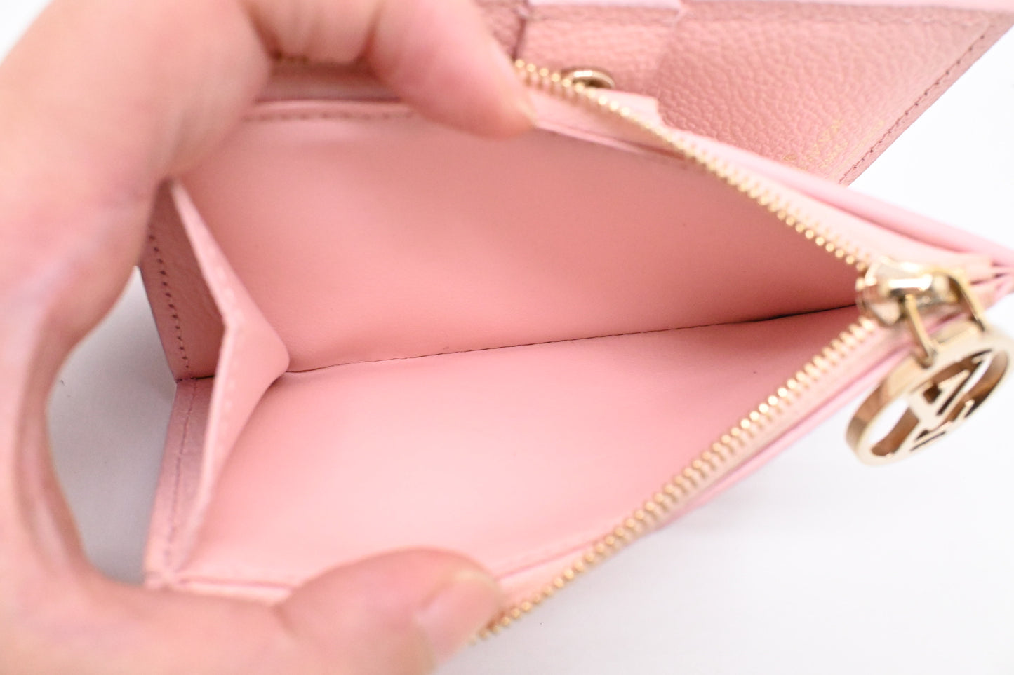 Louis Vuitton Lisa Wallet in Light Pink Empreinte Leather