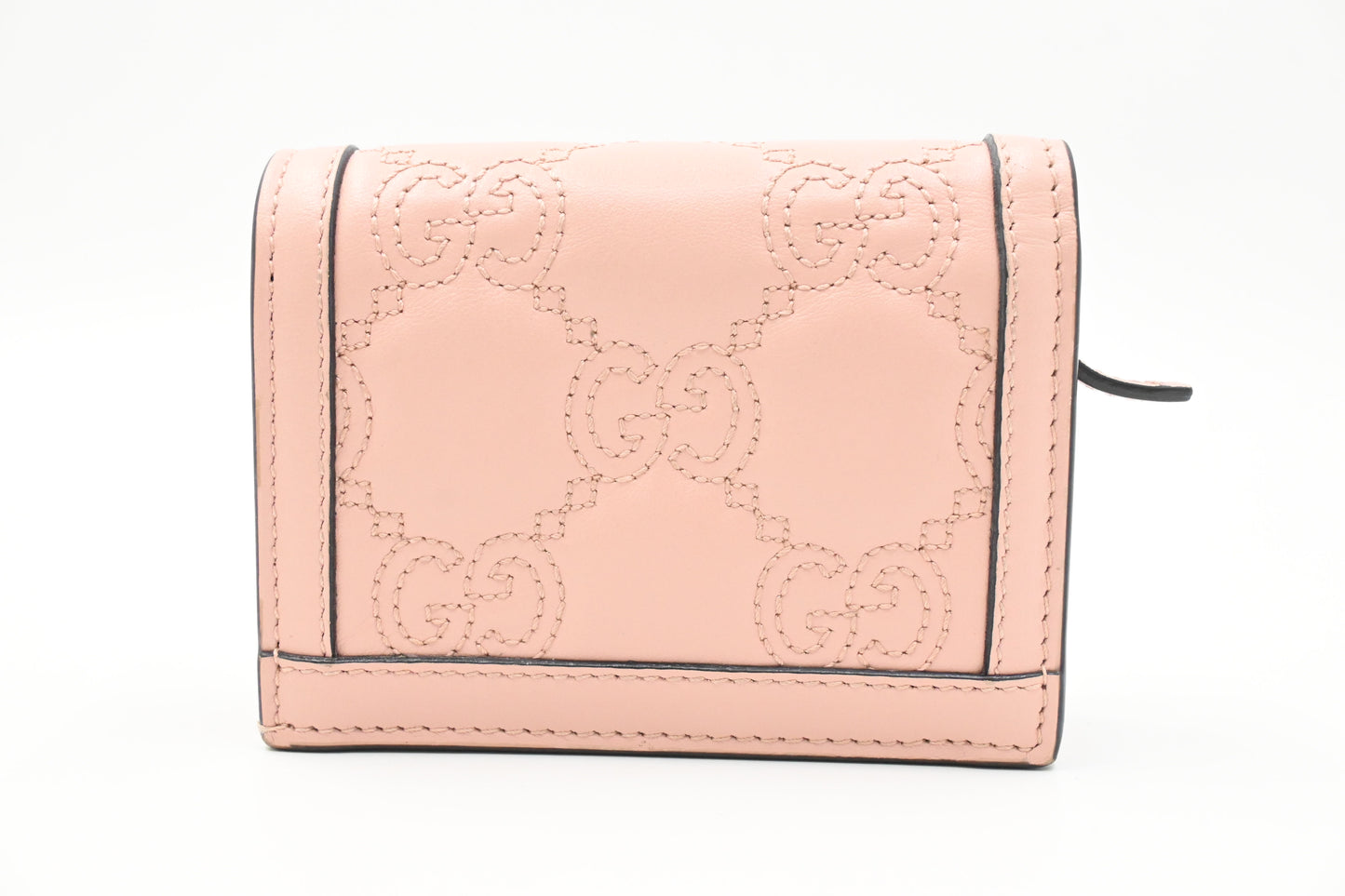 Gucci Compact Wallet in Pink Leather