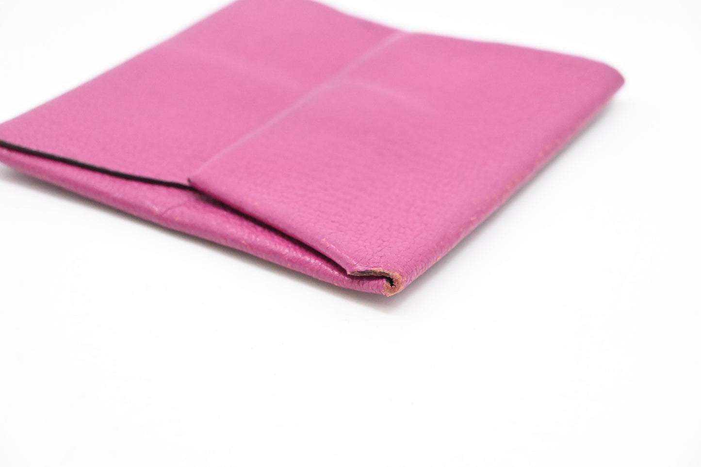 Hermes Bastia Coin Case in Fuchsia Epsom Leather