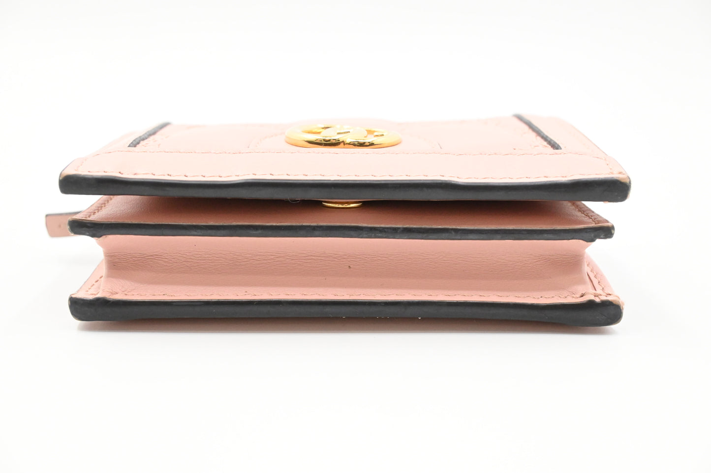 Gucci Compact Wallet in Pink Leather