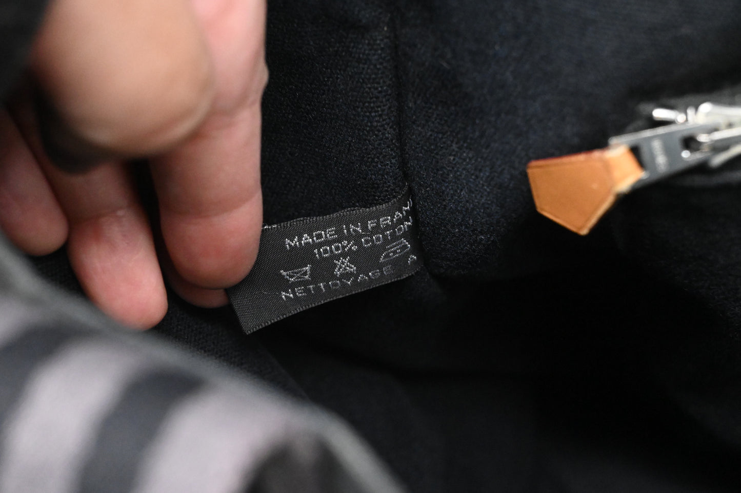 Hermes Fourre Tout MM in Black Canvas