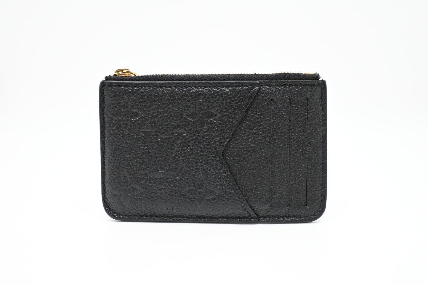 Louis Vuitton Romy Card Holder in Empreinte Black Leather