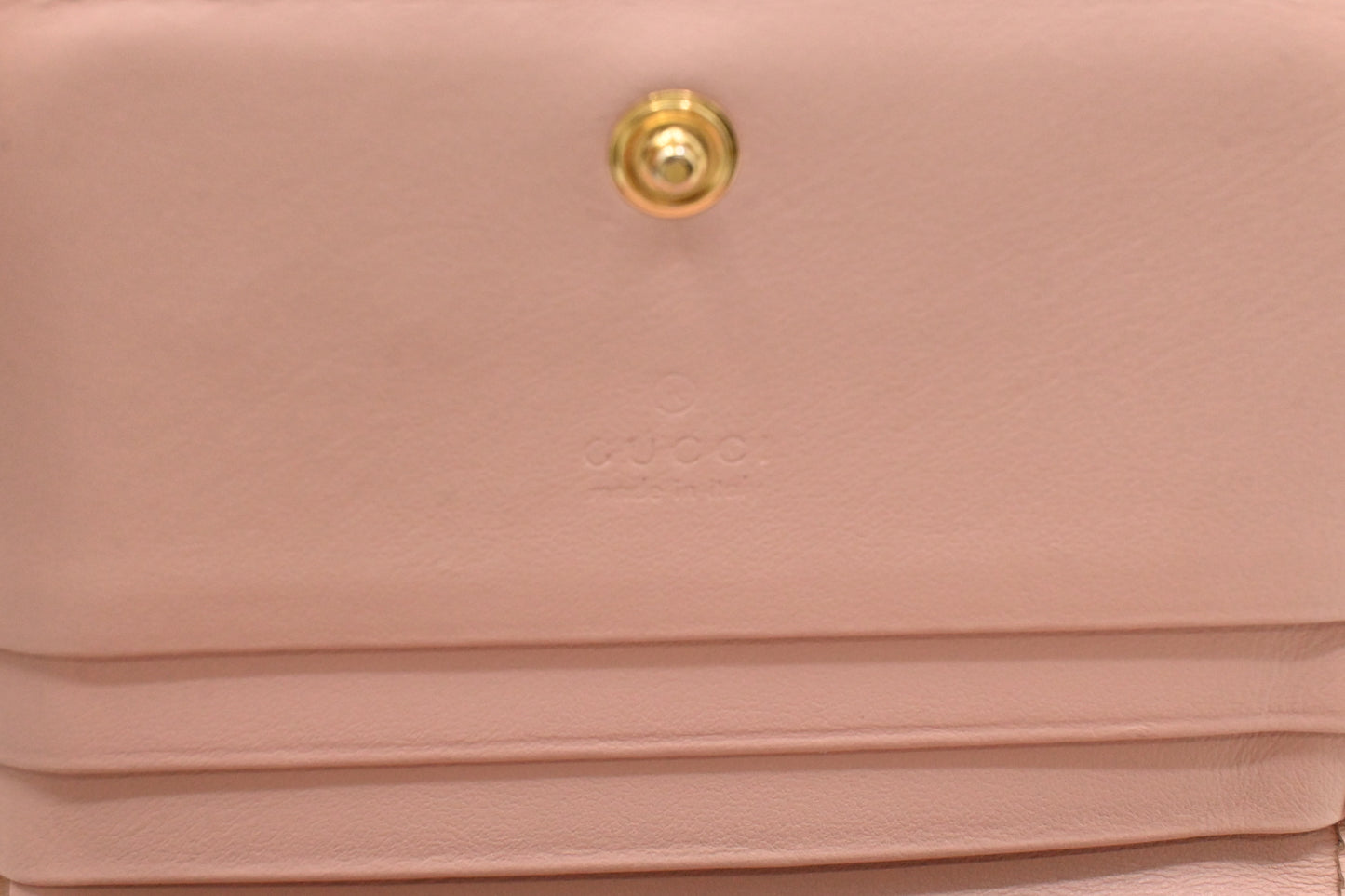 Gucci Compact Wallet in Pink Leather