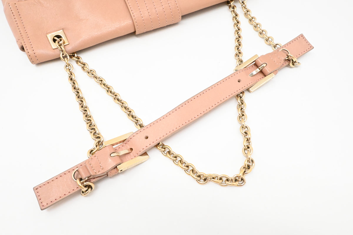 Fendi Shoulder Bag in Nude Pink Leather