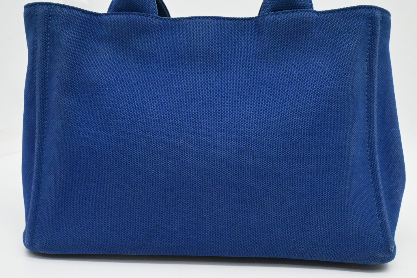 Prada Canapa PM in Blue Canvas
