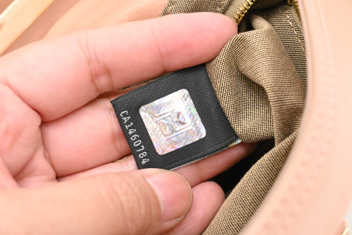 Fendi Shoulder Bag in Nude Pink Leather