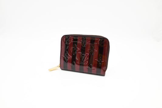 Louis Vuitton Compact Wallet in Striped Vernis Leather