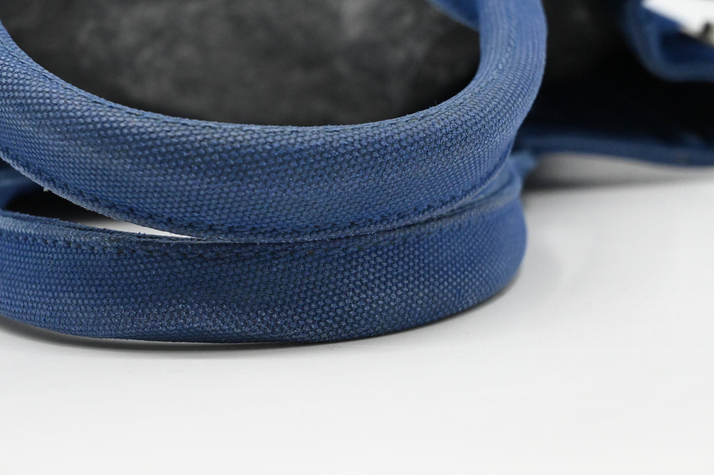 Prada Canapa PM in Blue Canvas