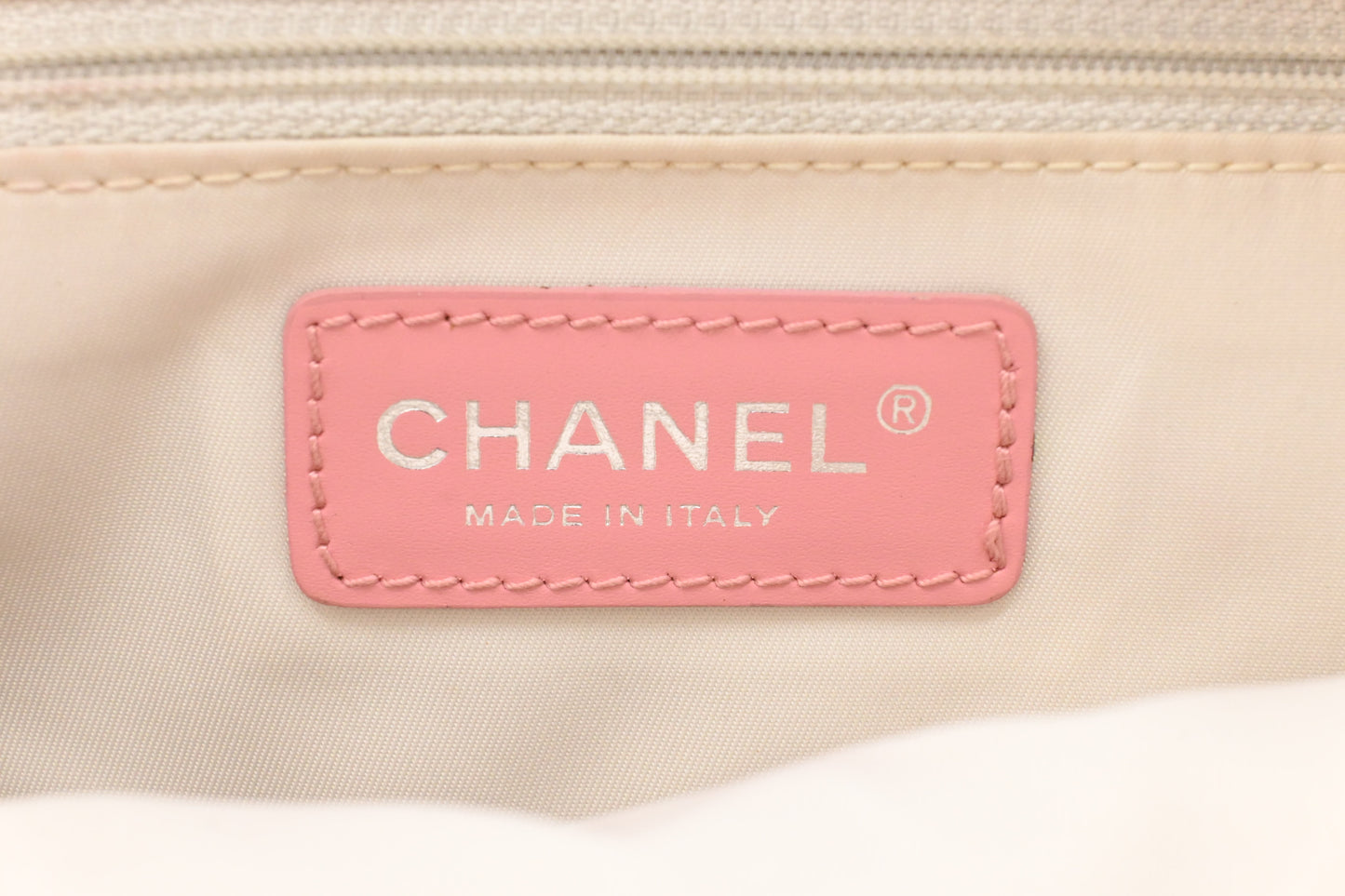 Chanel New Travel Line Handbag in Pink Canvas