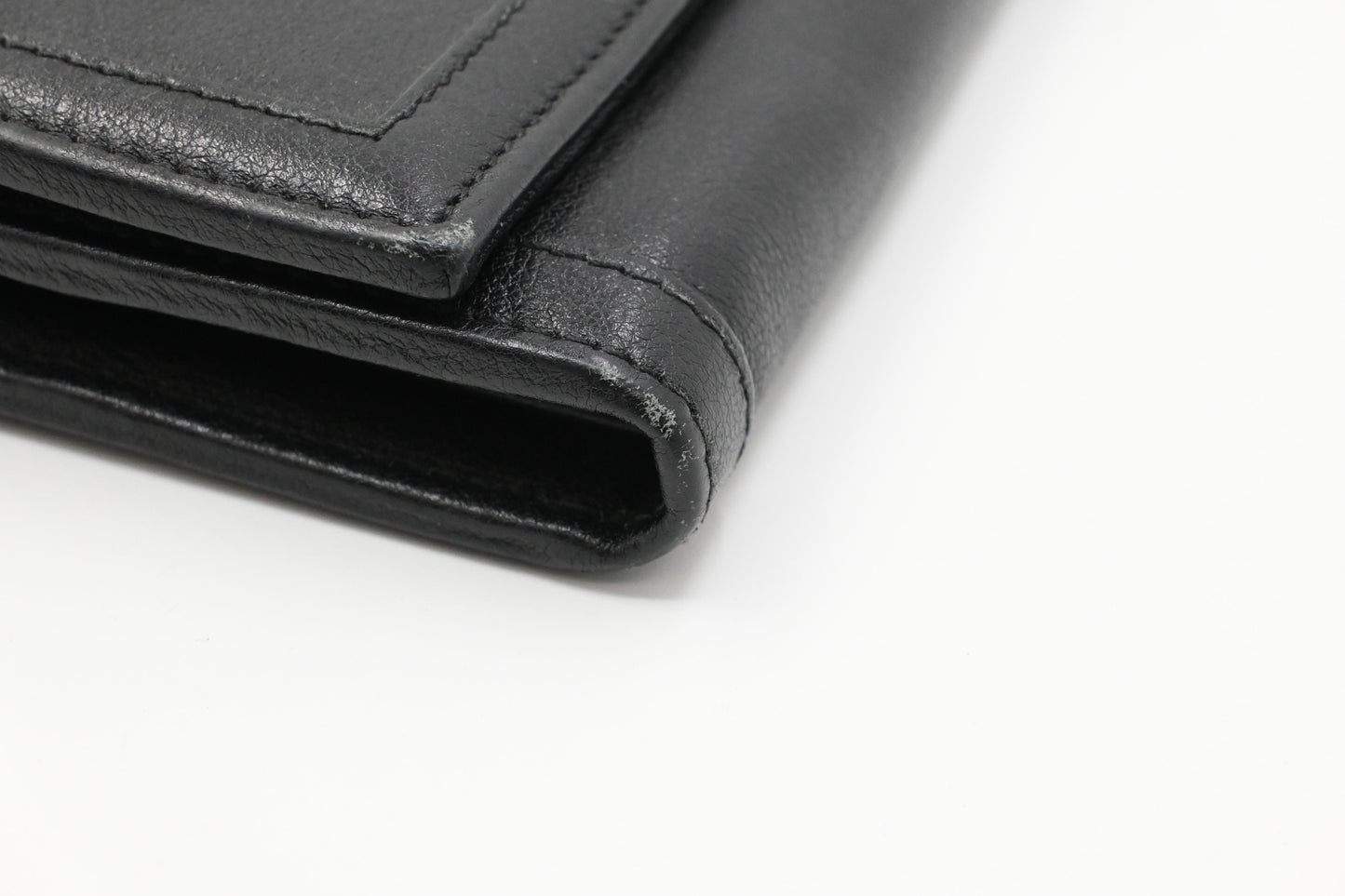 Gucci Bamboo Wallet on Chain in Black Leather