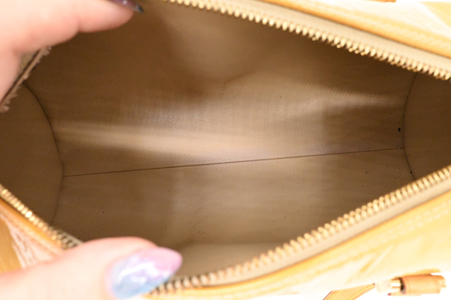 Louis Vuitton Bedford in Yellow Vernis Leather