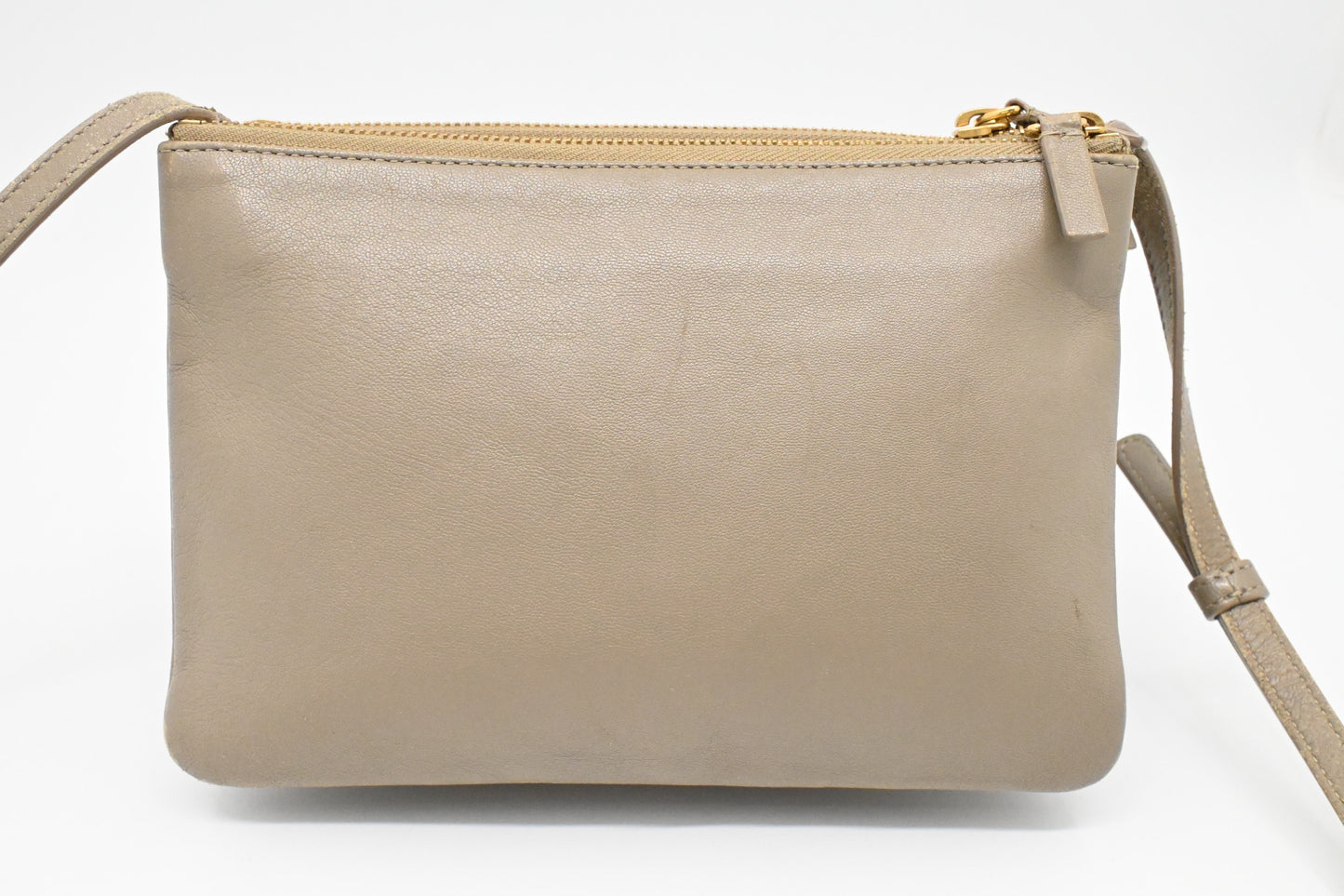 Celine Shoulder Bag in Beige Canvas
