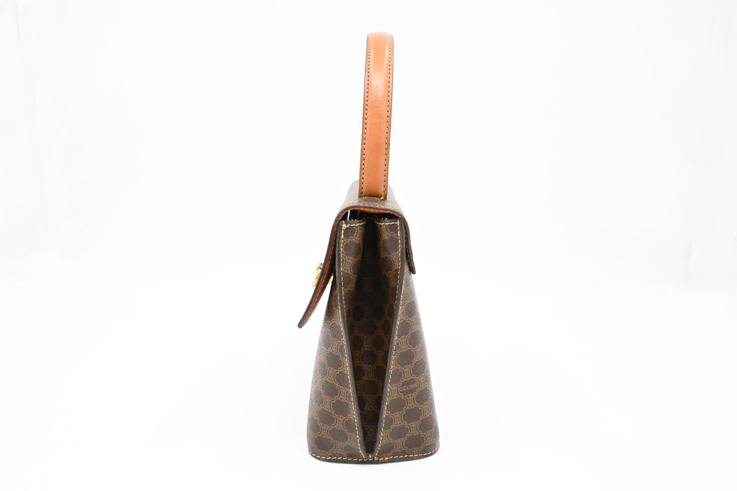 Celine Handbag in Brown Macadam Canvas